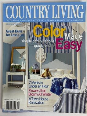 Country Living Magazine January 2004